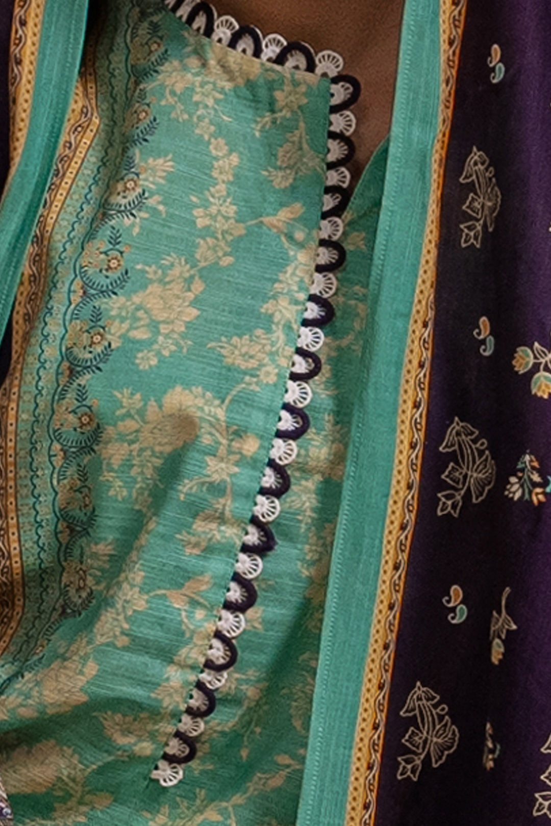 Zellbury | Unstitched 3 Piece Khaddar | Shirt Shalwar Dupatta - 0455 - Libasekhas