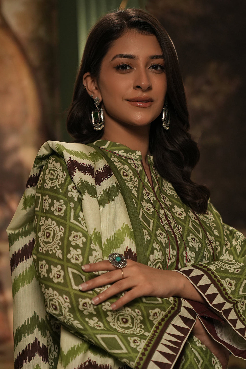 Zellbury | Unstitched 3 Piece Khaddar | Shirt Shalwar Dupatta - 0463 - Libasekhas