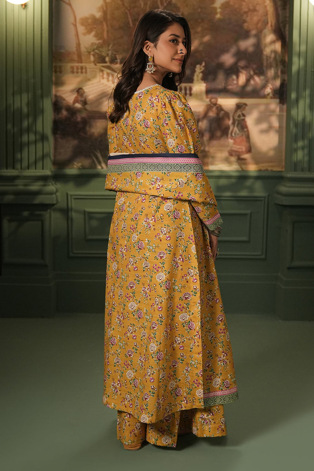 Zellbury | Unstitched 3 Piece Khaddar | Shirt Shalwar Dupatta - 0472 - Libasekhas