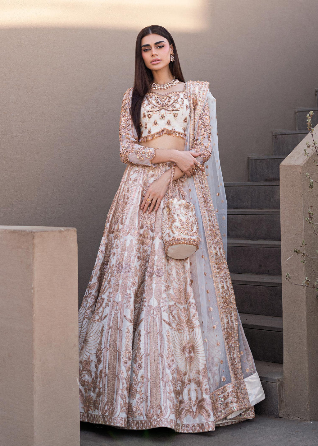 Waqas Shah | Amariage Luxury Formals | Mystic Rose - House Of Anaya