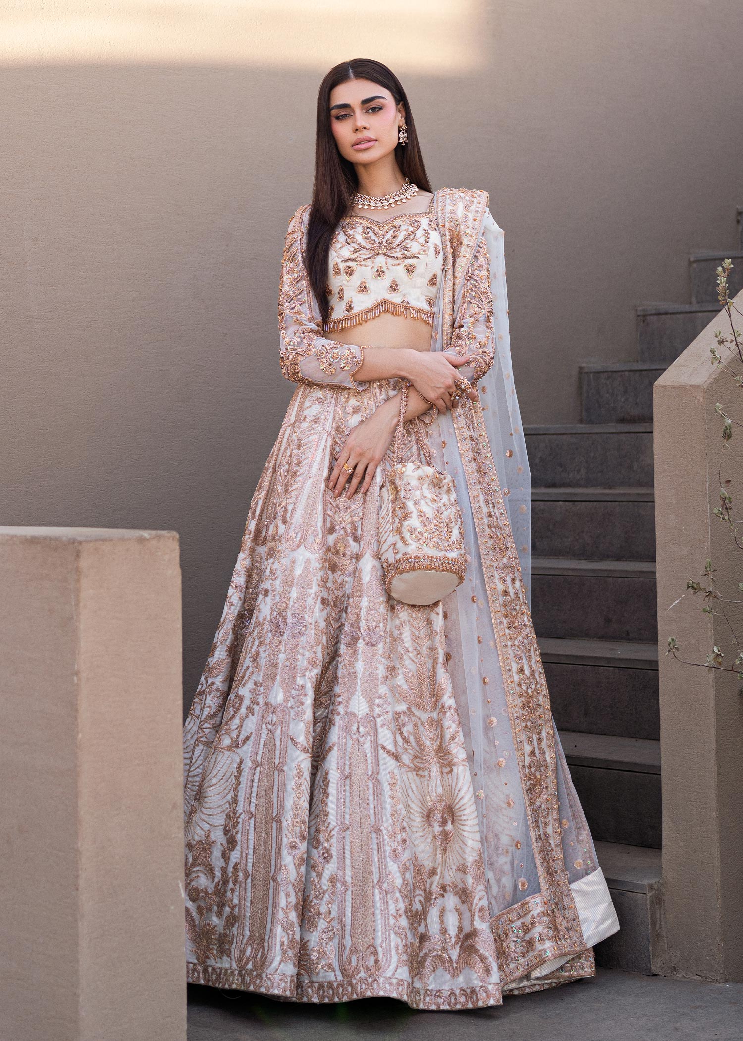 Waqas Shah | Amariage Luxury Formals | Mystic Rose - House Of Anaya