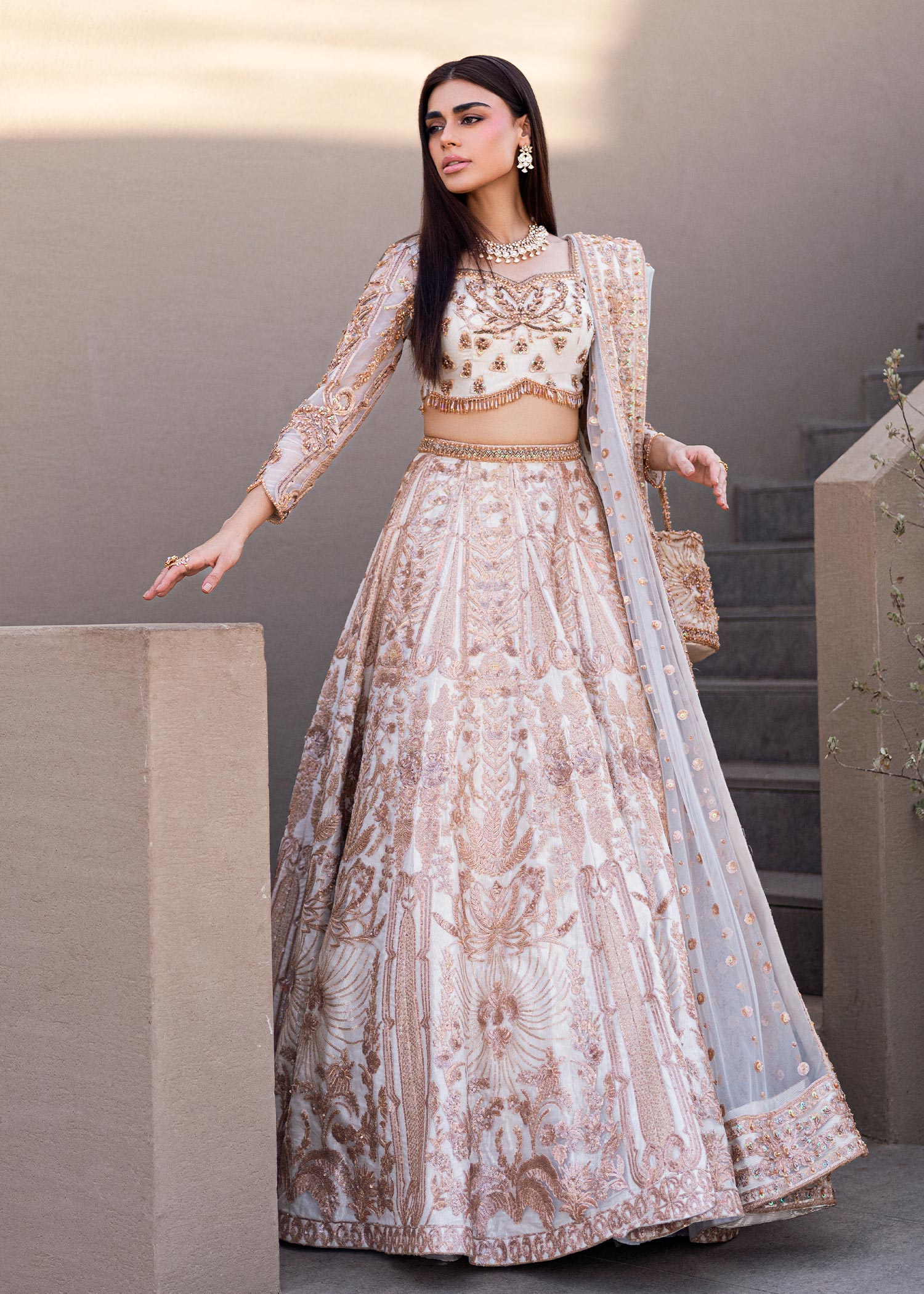 Waqas Shah | Amariage Luxury Formals | Mystic Rose - House Of Anaya