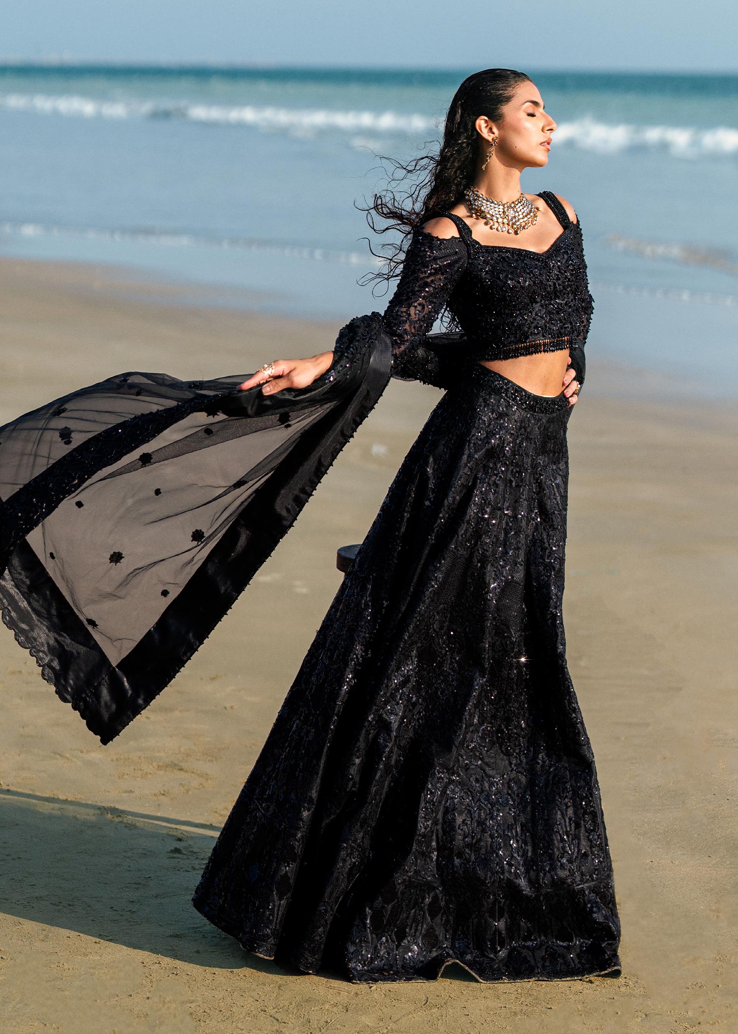 Waqas Shah | Amariage Luxury Formals | Black Musk - Riwayat-e-Khas