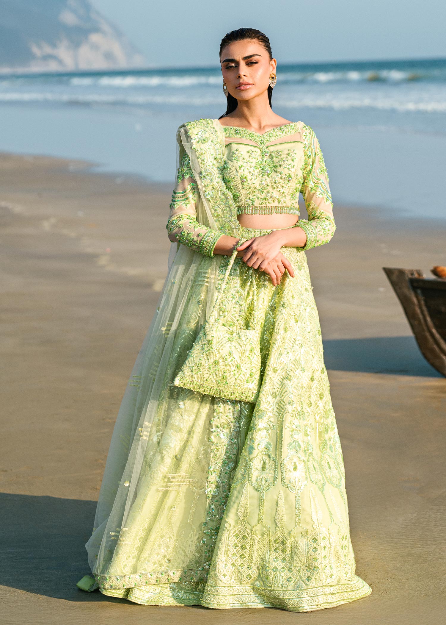 Waqas Shah | Amariage Luxury Formals | Mint Bloom - Riwayat-e-Khas