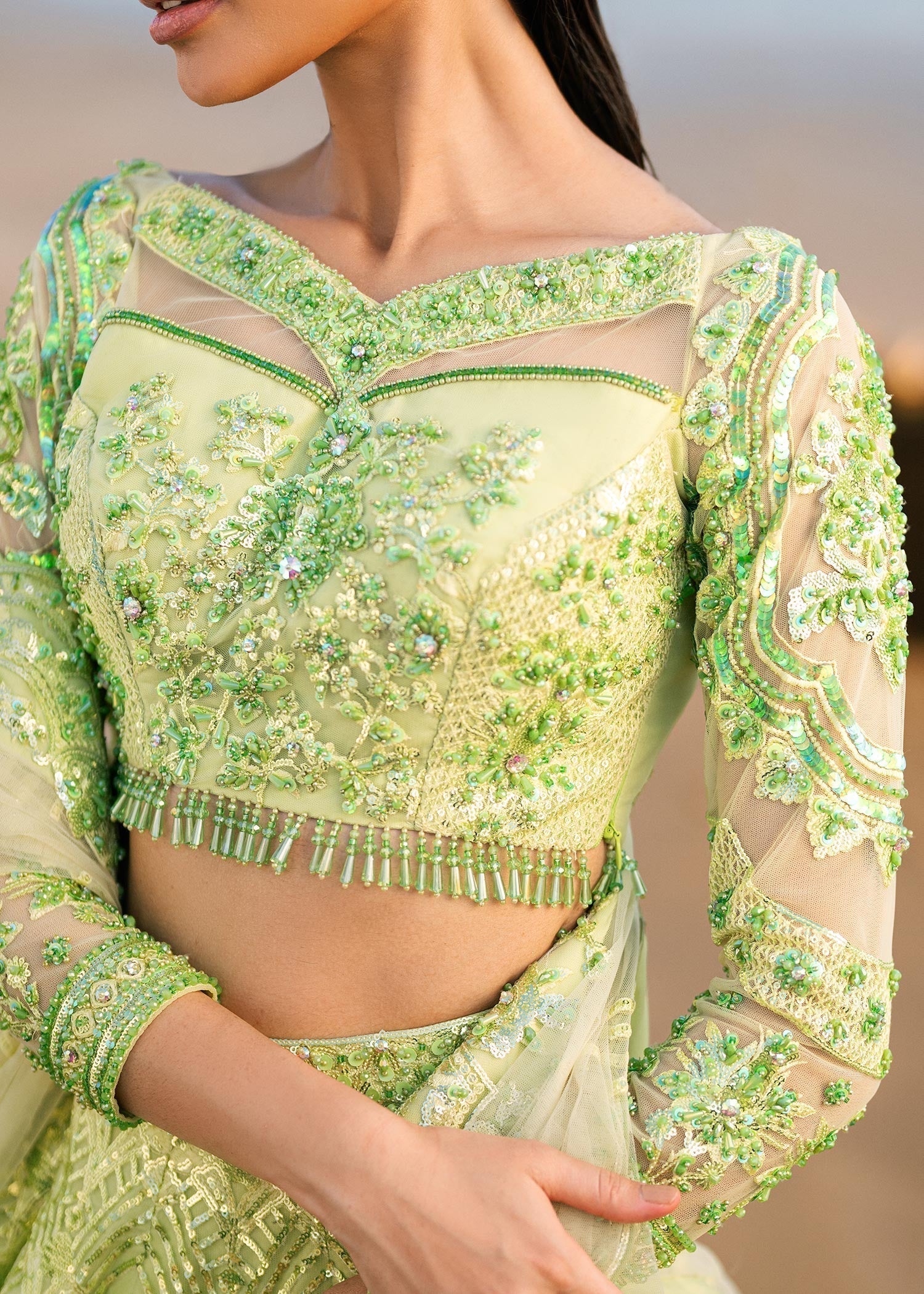 Waqas Shah | Amariage Luxury Formals | Mint Bloom - Riwayat-e-Khas