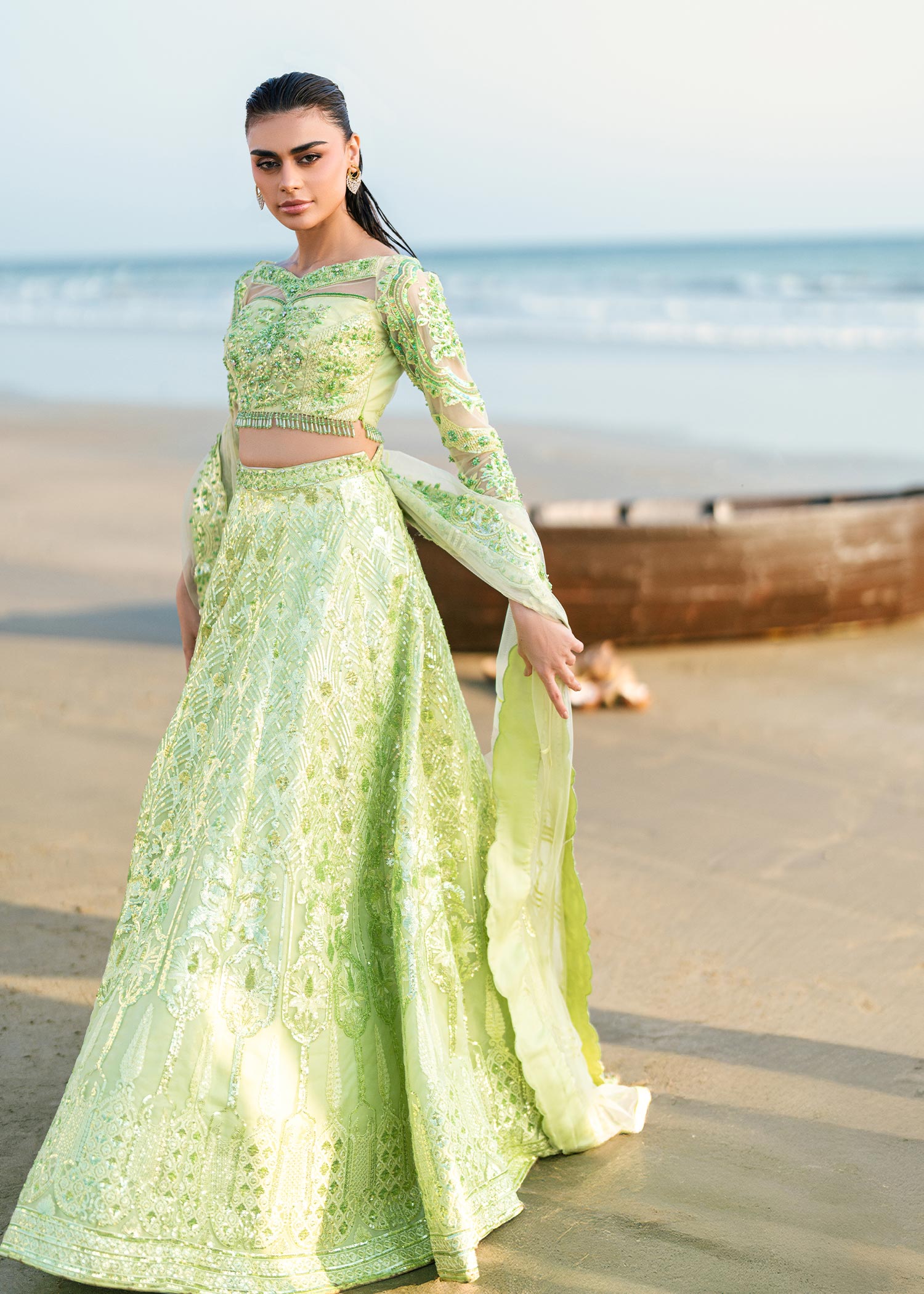 Waqas Shah | Amariage Luxury Formals | Mint Bloom - Riwayat-e-Khas