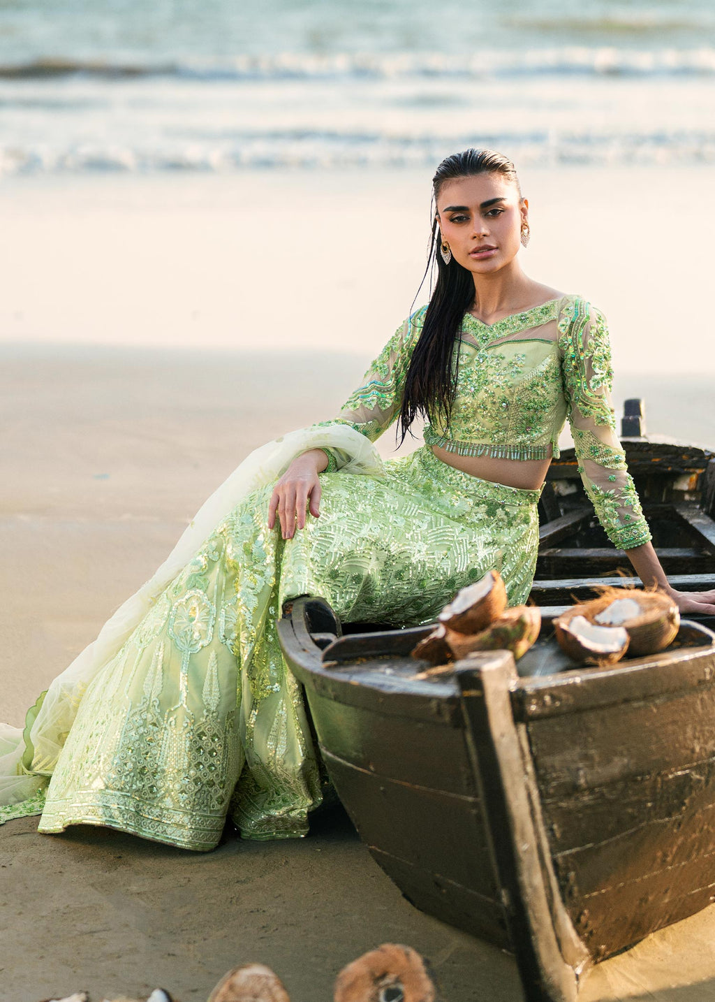 Waqas Shah | Amariage Luxury Formals | Mint Bloom - Riwayat-e-Khas