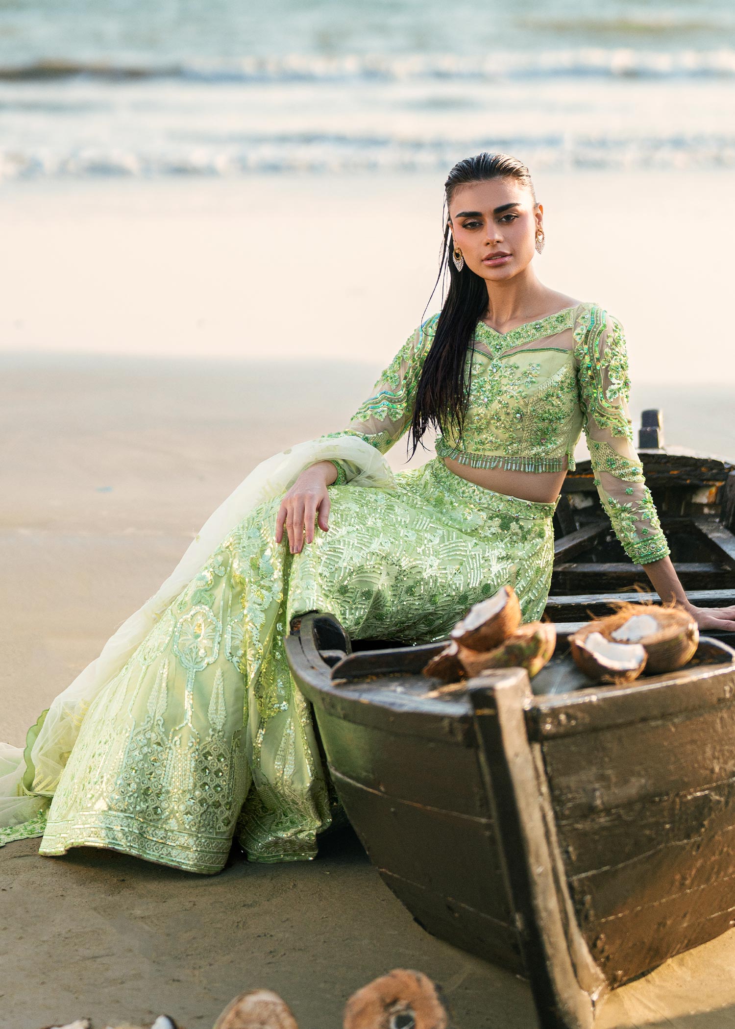 Waqas Shah | Amariage Luxury Formals | Mint Bloom - Riwayat-e-Khas