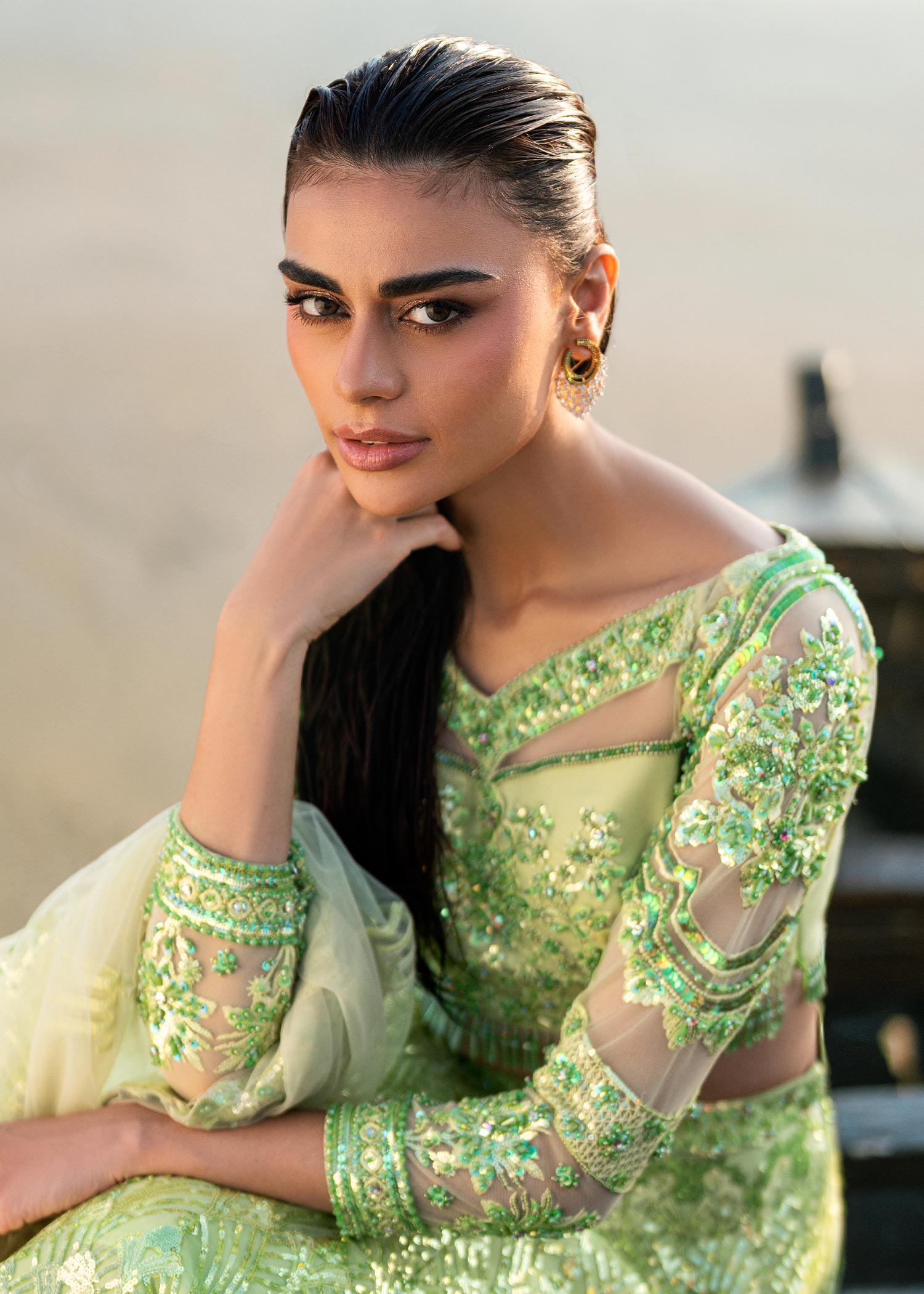 Waqas Shah | Amariage Luxury Formals | Mint Bloom - Riwayat-e-Khas