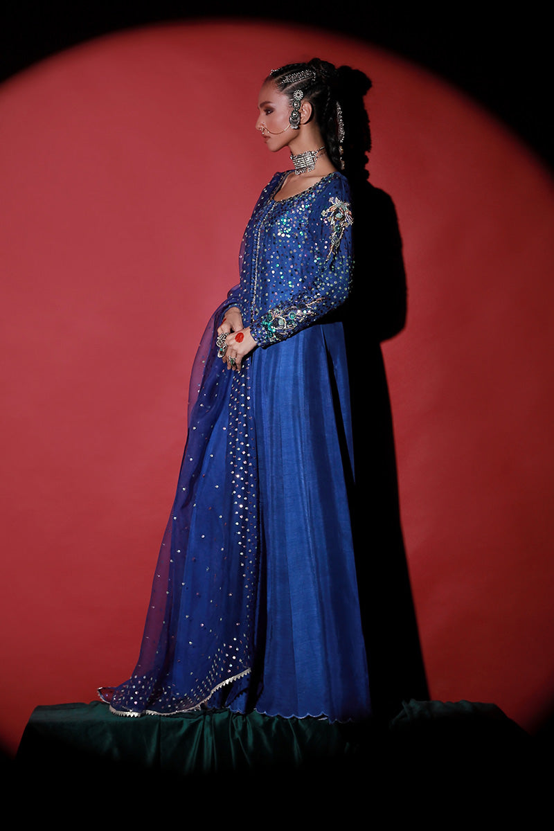 Wardha Saleem | Meeram Festive Formals | Neel - Riwayat-e-Khas