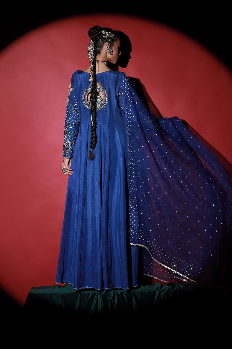 Wardha Saleem | Meeram Festive Formals | Neel - Riwayat-e-Khas