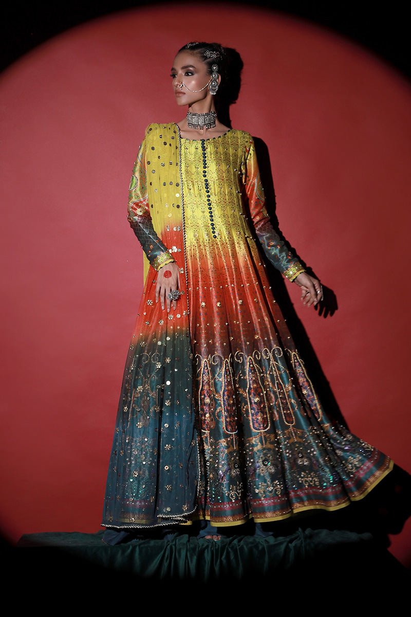 Wardha Saleem | Meeram Festive Formals | Satrangi - Riwayat-e-Khas