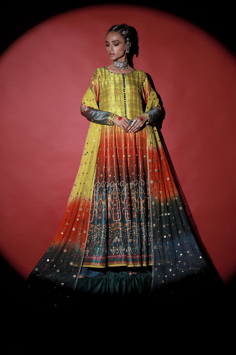 Wardha Saleem | Meeram Festive Formals | Satrangi - Riwayat-e-Khas