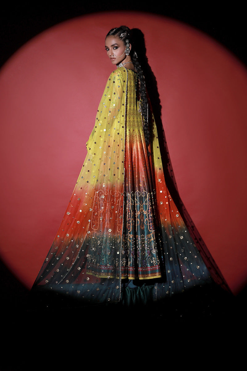Wardha Saleem | Meeram Festive Formals | Satrangi - Riwayat-e-Khas
