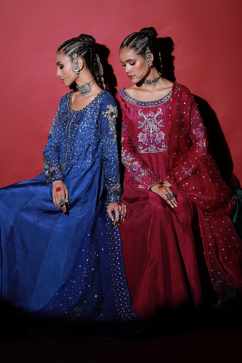 Wardha Saleem | Meeram Festive Formals | Neel - Riwayat-e-Khas