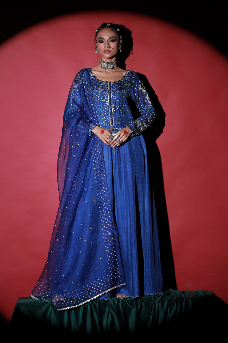 Wardha Saleem | Meeram Festive Formals | Neel - Riwayat-e-Khas