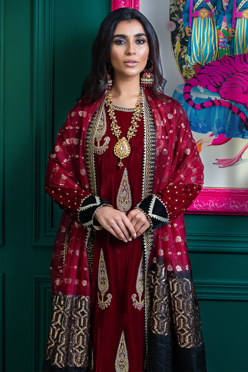 Wardha Saleem | Velvets Winter Fall 24 |  Lal Bagh 2 - Riwayat-e-Khas
