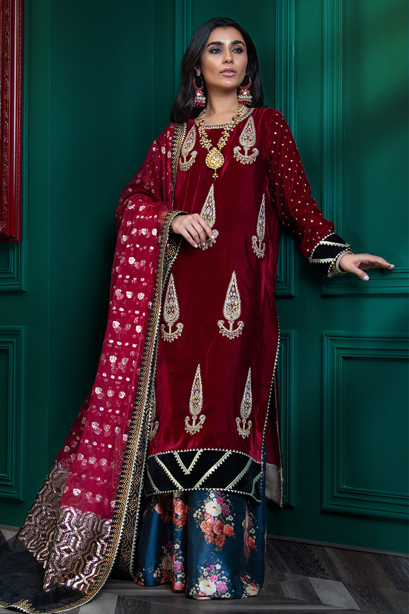 Wardha Saleem | Velvets Winter Fall 24 |  Lal Bagh 2 - Riwayat-e-Khas