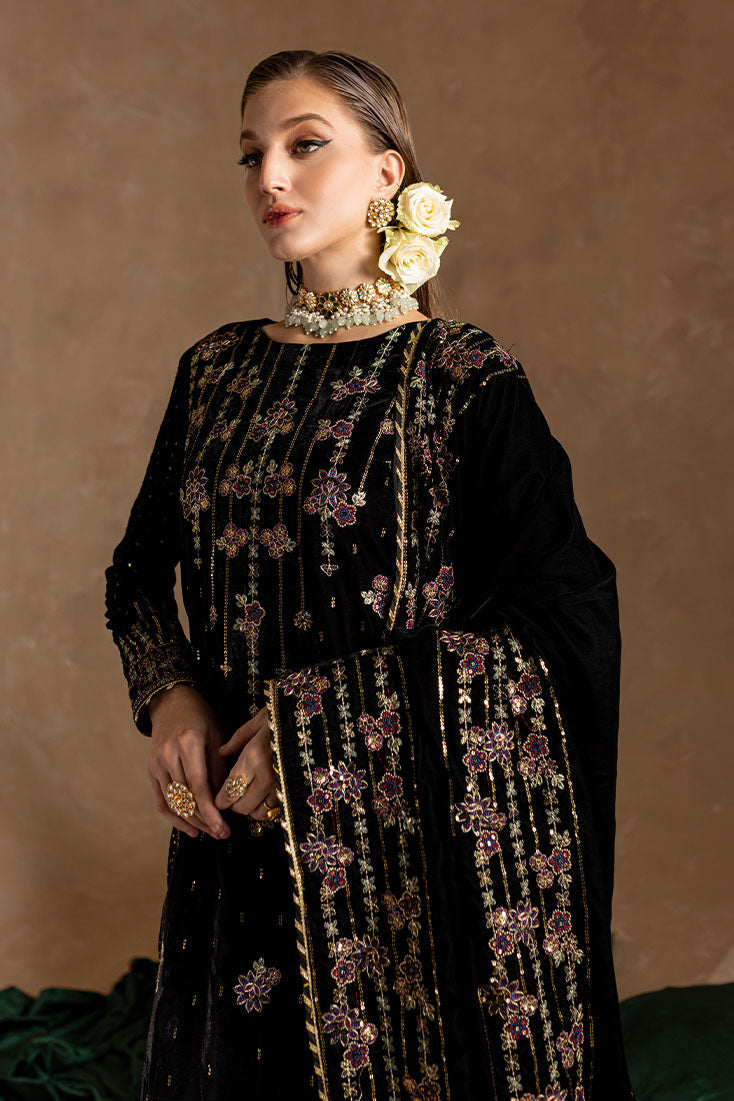 Marjjan | De Rose Velvet | MRV-09 (Black) - House Of Anaya