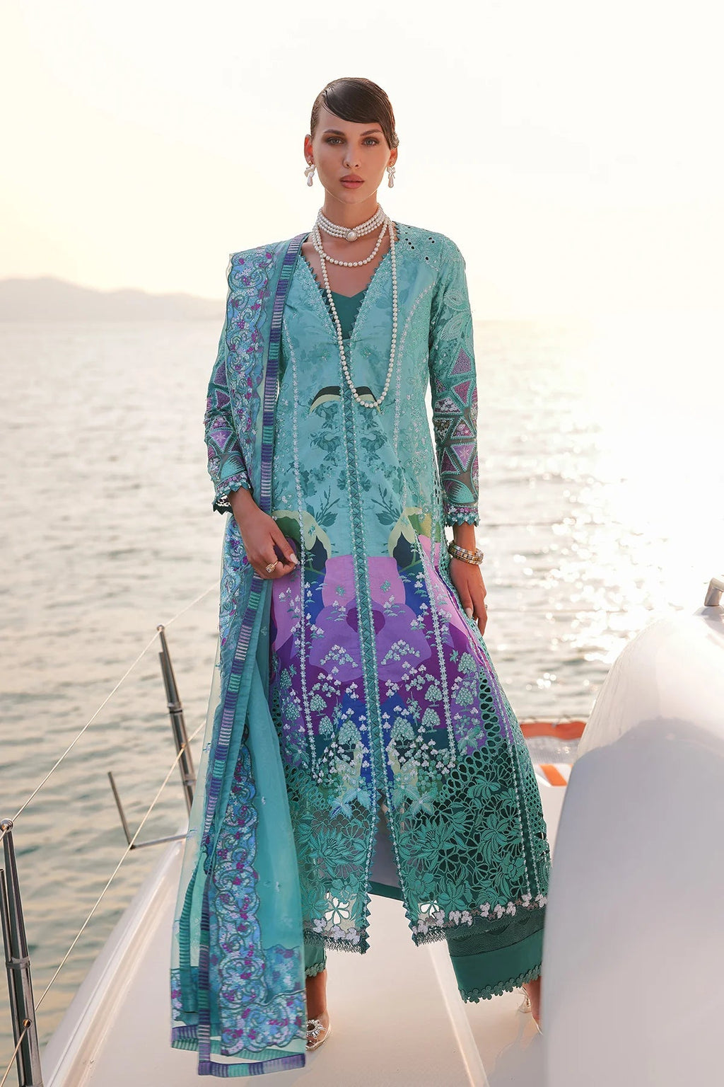 Afrozeh | Luxury Embroidered & Printed Lawn | Sovana