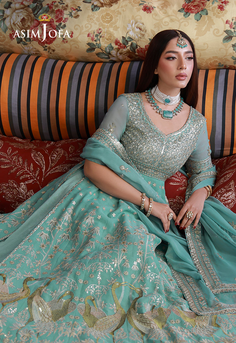 Asim Jofa | Ishq e Eid | AJULN-04 Embroidered Chiffon 3 Pcs