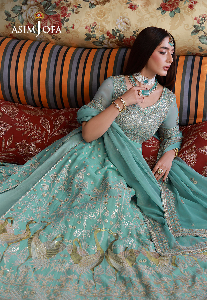 Asim Jofa | Ishq e Eid | AJULN-04 Embroidered Chiffon 3 Pcs
