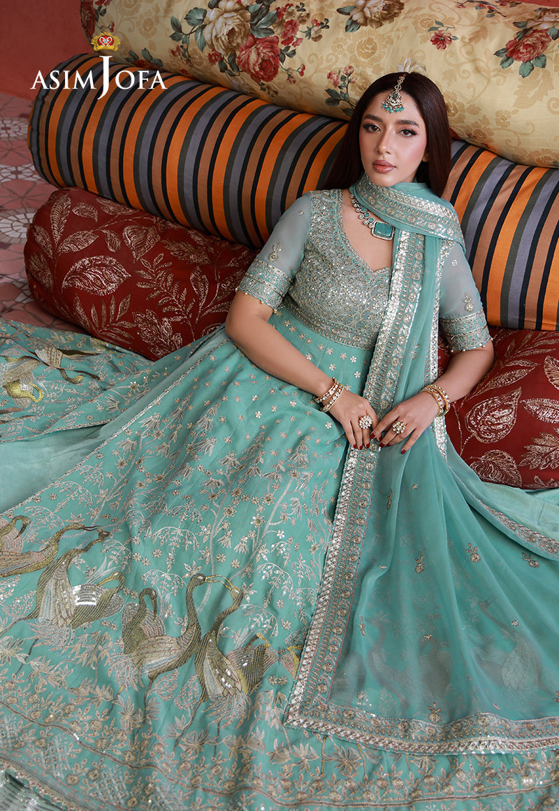 Asim Jofa | Ishq e Eid | AJULN-04 Embroidered Chiffon 3 Pcs