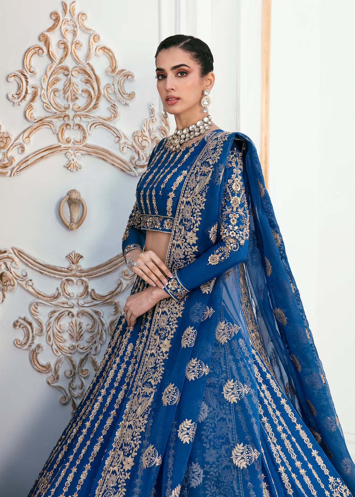 AKBAR ASLAM DYLA U-1452 FORMAL COLLECTION STITCHED - Riwayat-e-khas