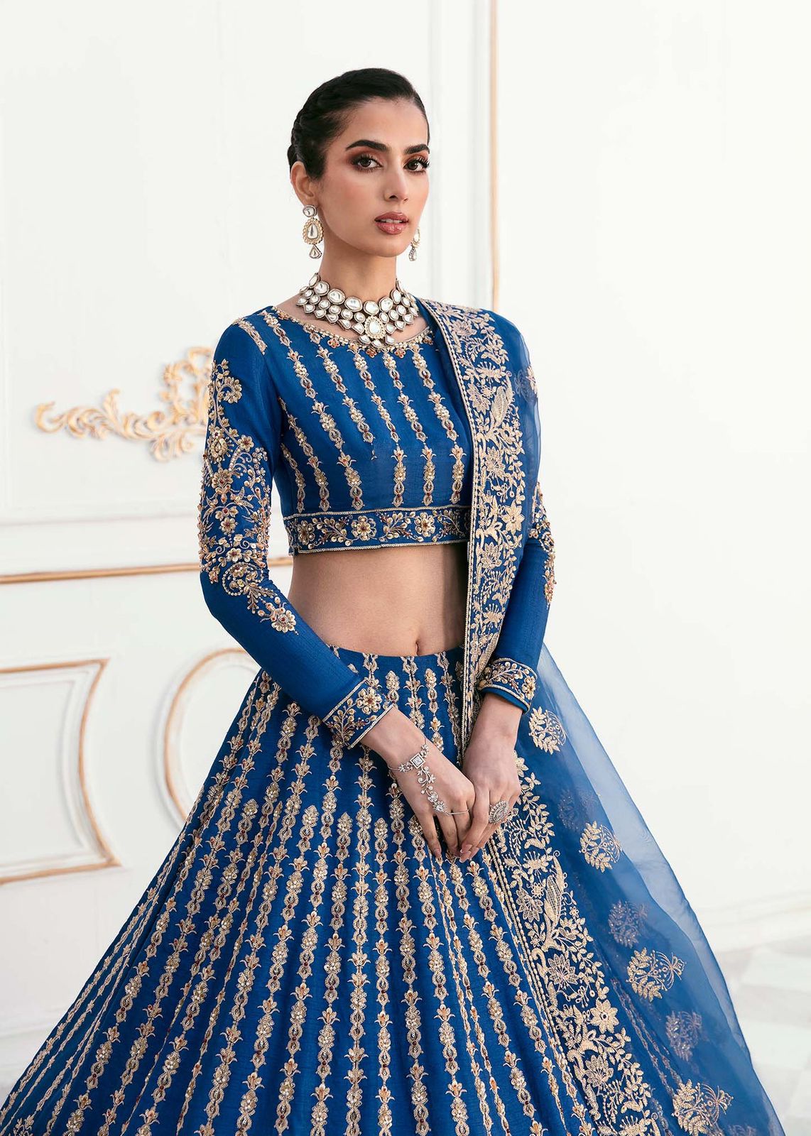 AKBAR ASLAM DYLA U-1452 FORMAL COLLECTION STITCHED - Riwayat-e-khas