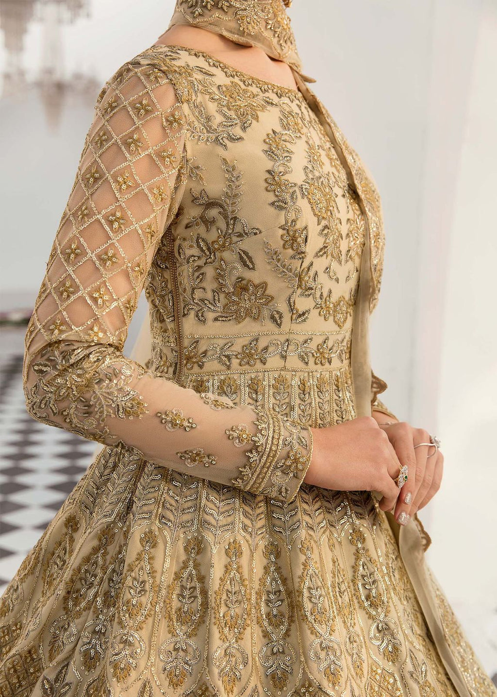 AKBAR ASLAM SILVEEN U-1451 FORMAL COLLECTION STITCHED - Riwayat-e-khas