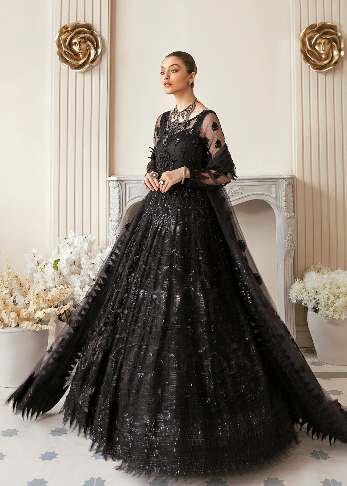 AKBAR ASLAM VRITRA U-1372 FORMAL COLLECTION STITCHED - Riwayat-e-khas