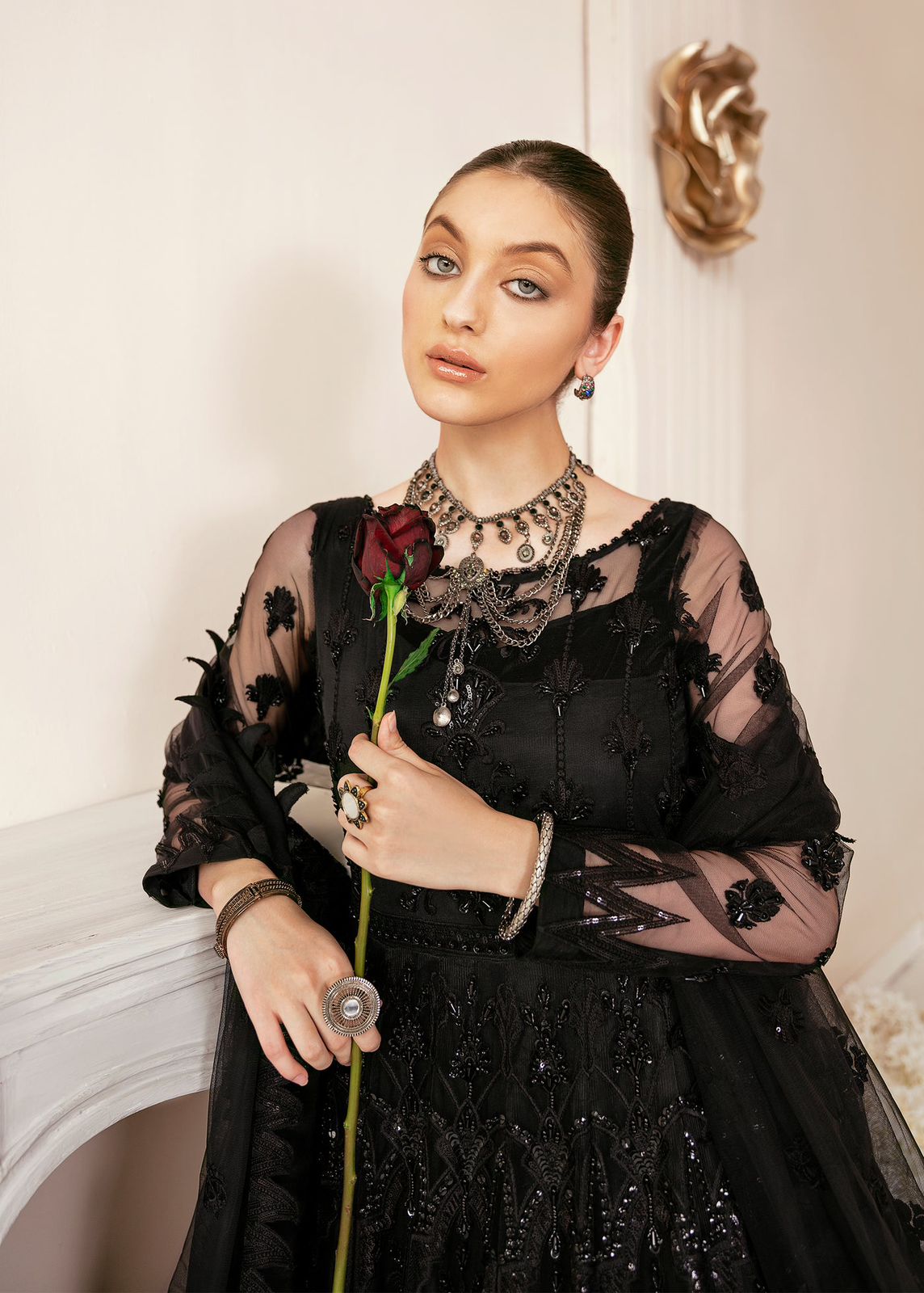AKBAR ASLAM VRITRA U-1372 FORMAL COLLECTION STITCHED - Riwayat-e-khas