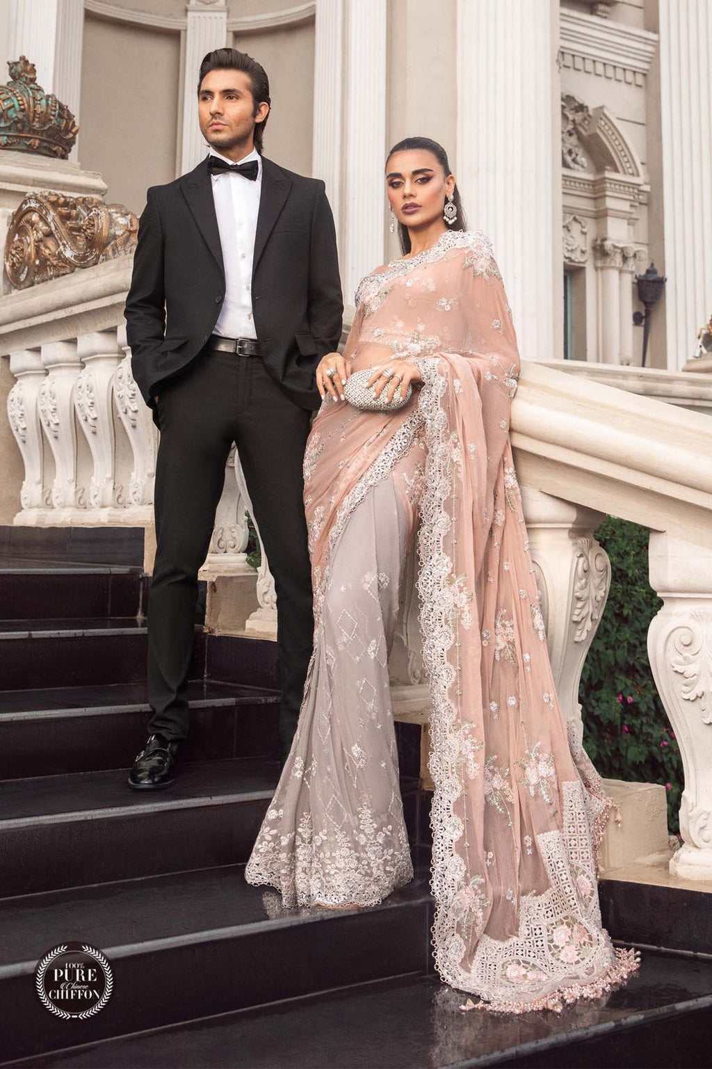Peach And Grey MPC-23-105 - Riwayat-e-khas