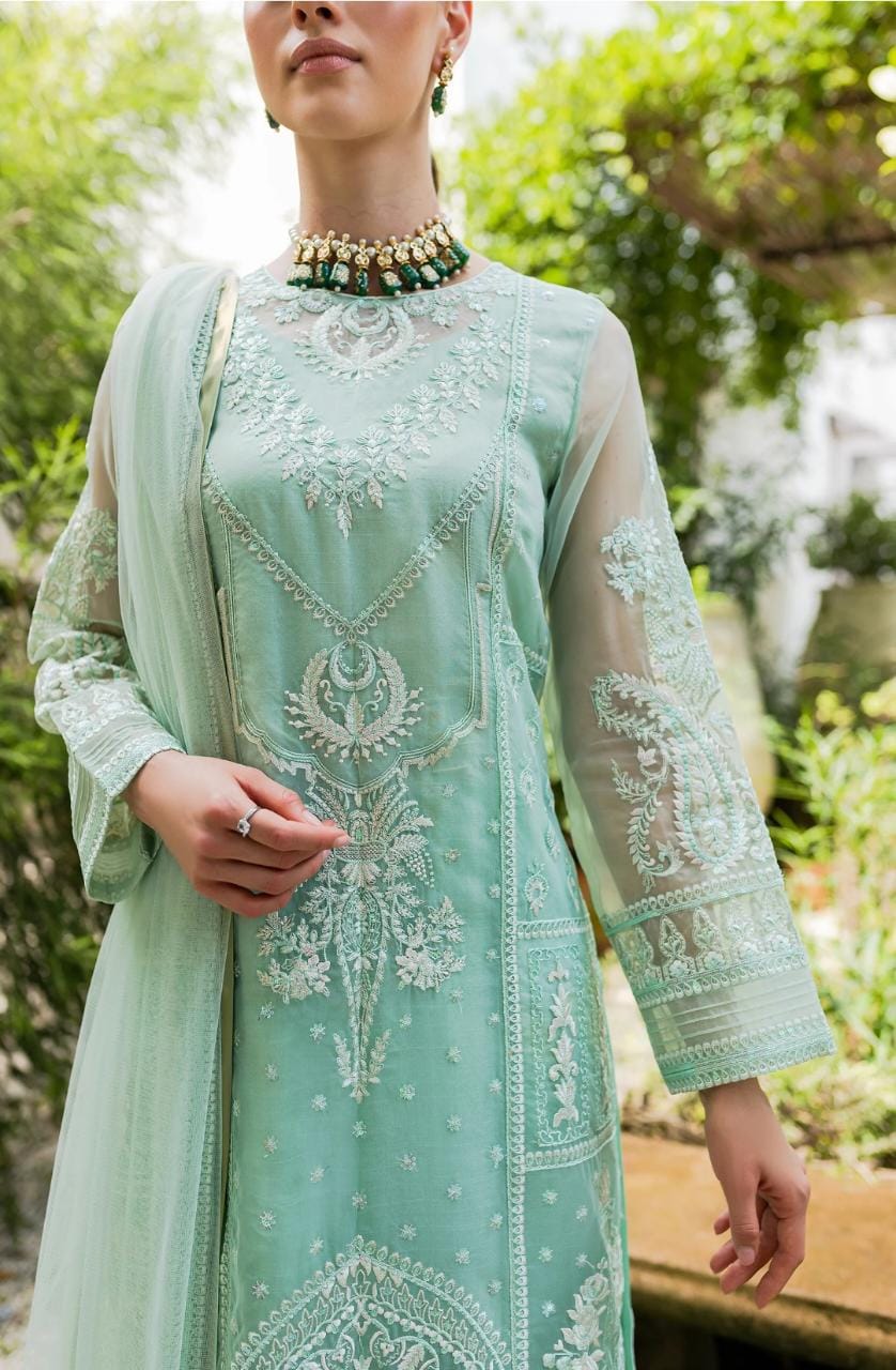 Maryum N Maria | Sorina Luxury Chiffon 23 | Beach Glass (MW23-504) - House Of Anaya