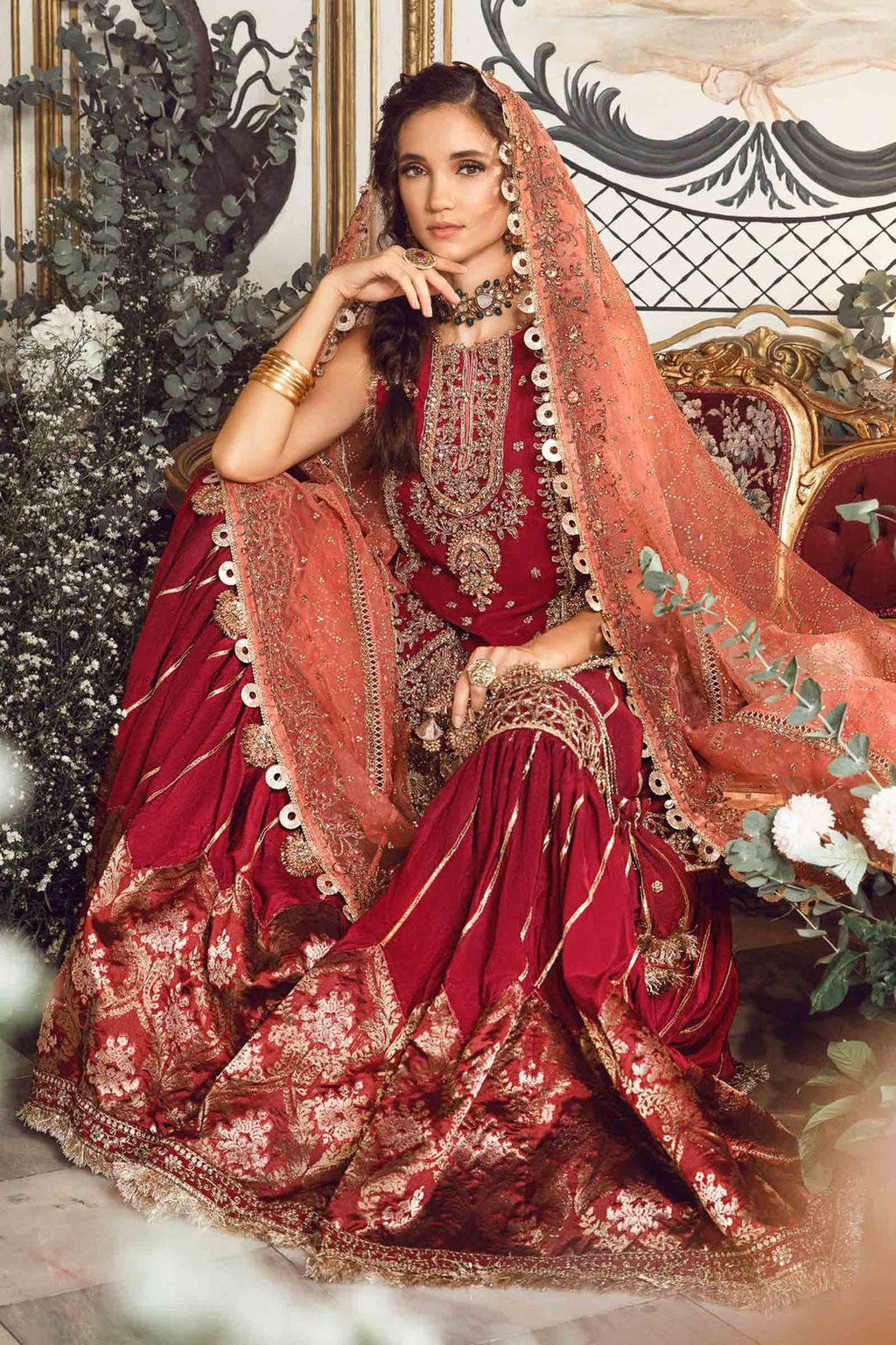 Maria B - Maroon BD-2708 - House Of Anaya