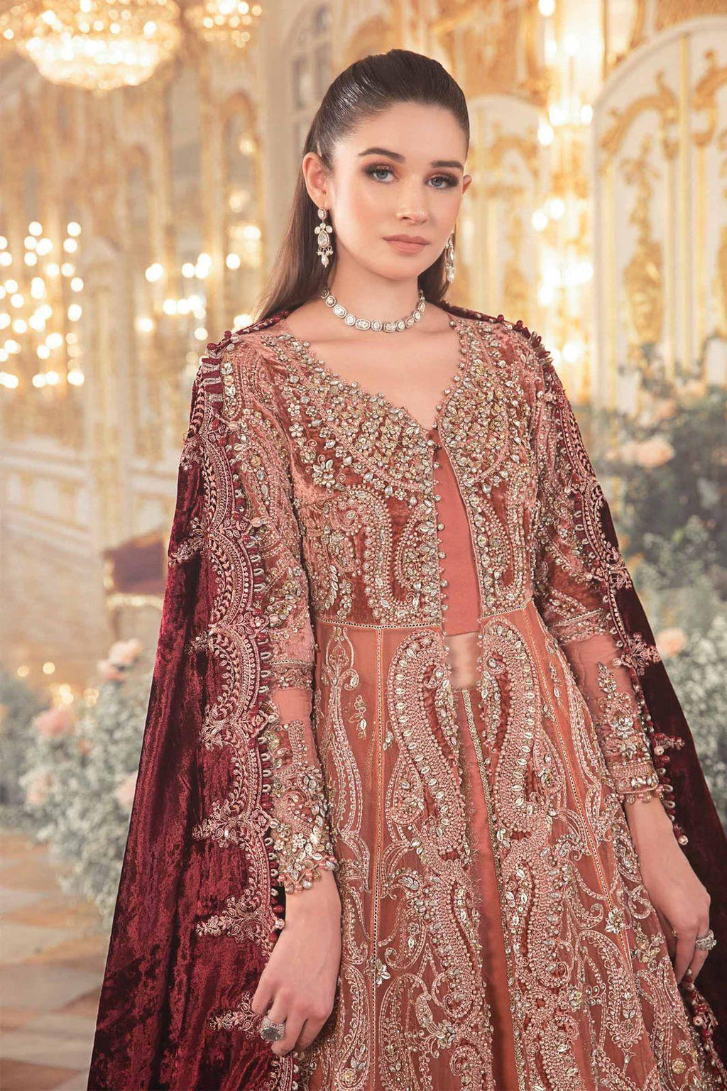 Maria B - Salmon Pink BD-2701 - House Of Anaya
