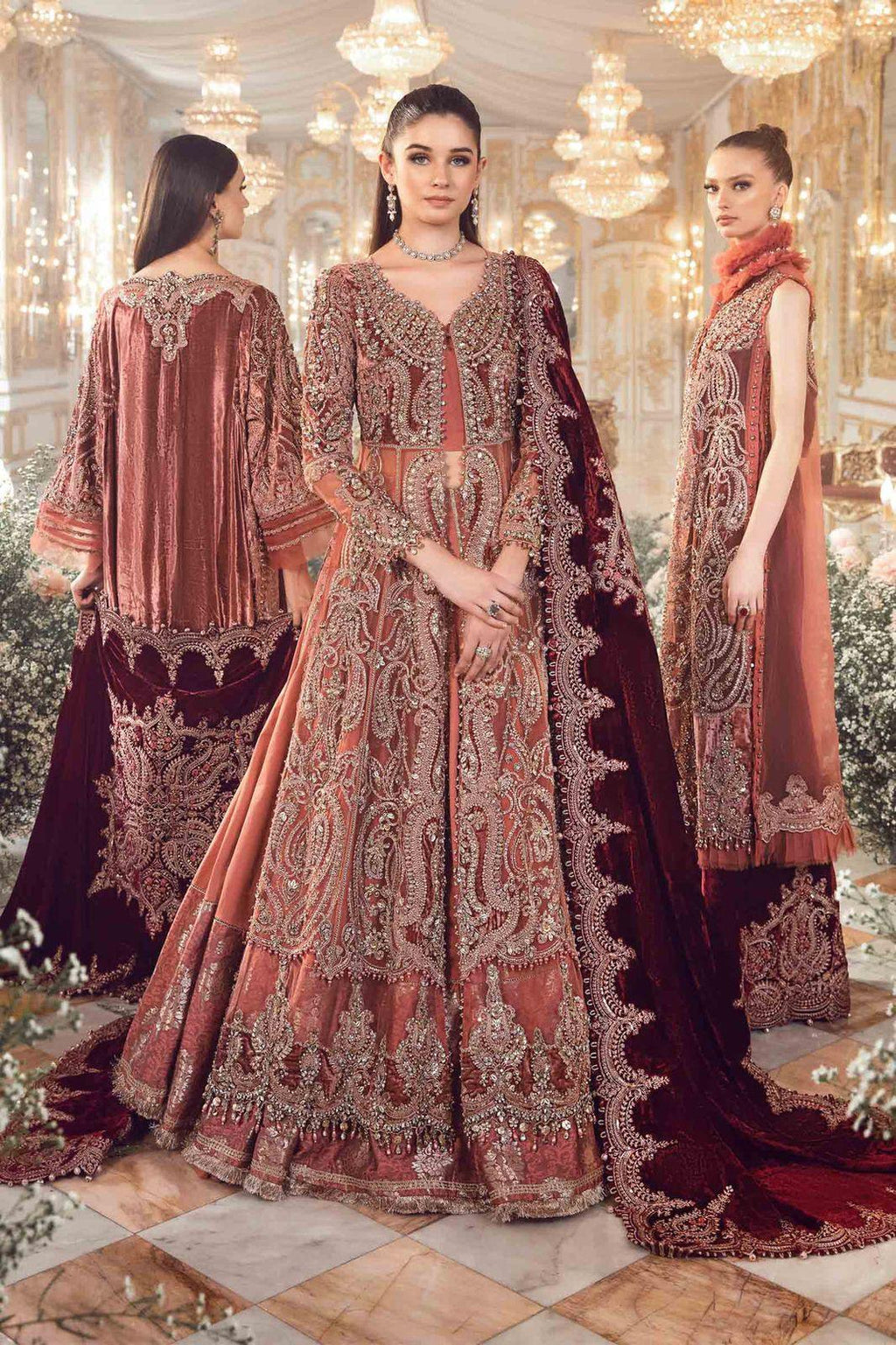 Maria B - Salmon Pink BD-2701 - House Of Anaya