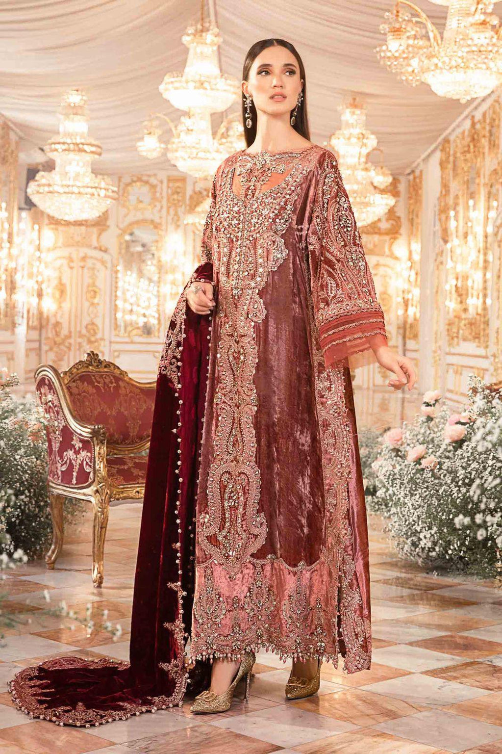 Maria B - Salmon Pink BD-2701 - House Of Anaya