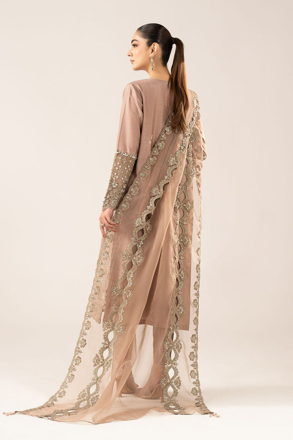 Maria B | Eid Collection 26 | 3 Piece Embroidered Raw Silk Suit