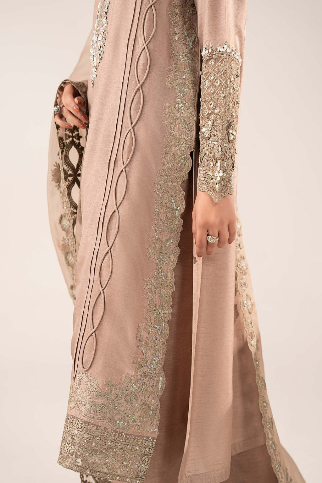 Maria B | Eid Collection 26 | 3 Piece Embroidered Raw Silk Suit