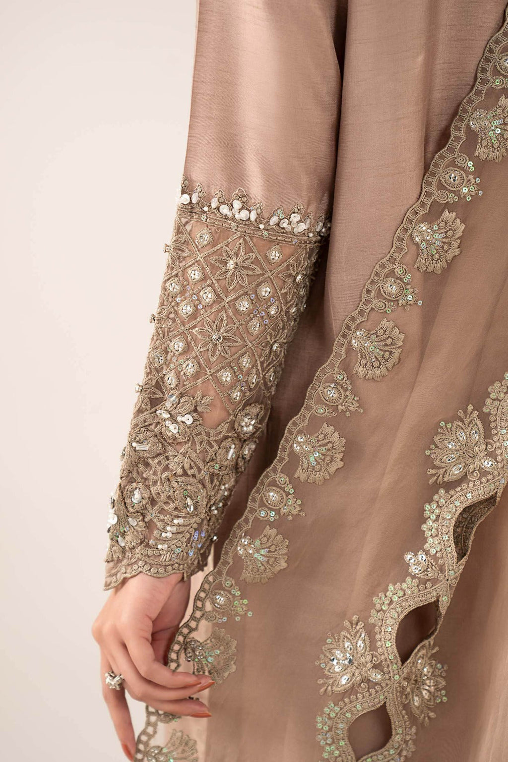 Maria B | Eid Collection 26 | 3 Piece Embroidered Raw Silk Suit