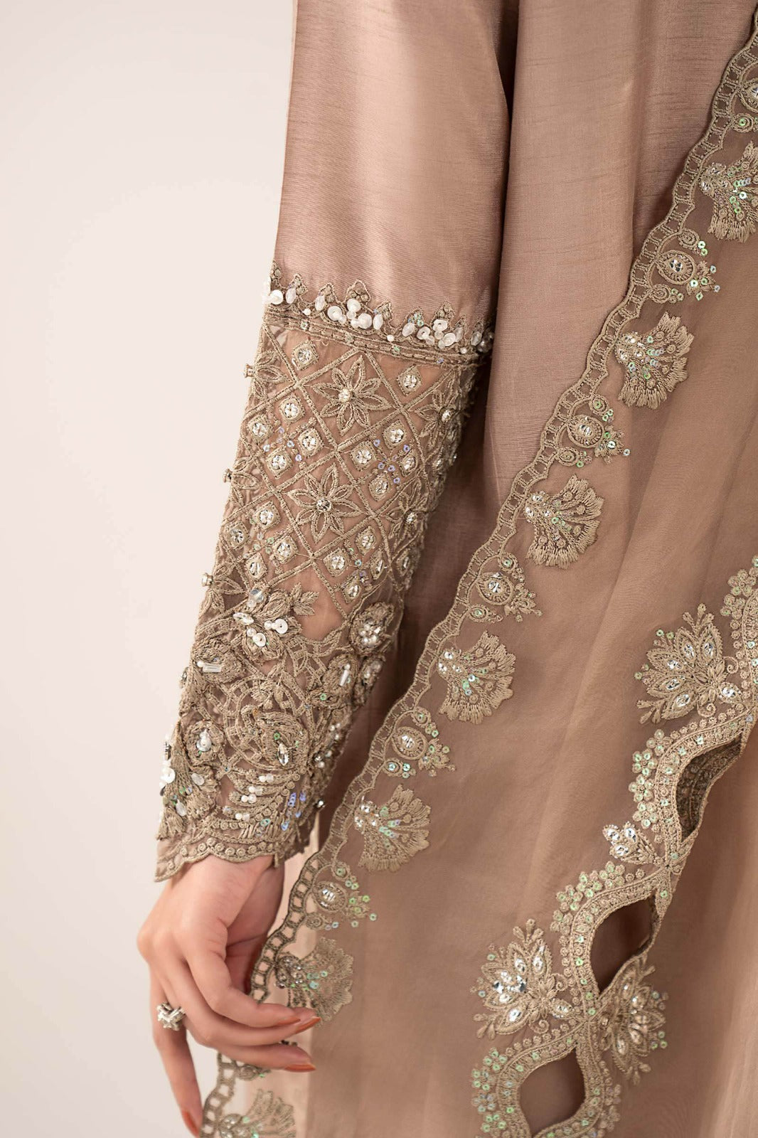 Maria B | Eid Collection 26 | 3 Piece Embroidered Raw Silk Suit