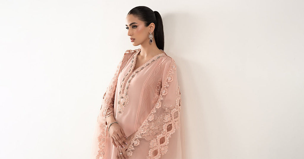 Maria B | Eid Collection 26 | 3 Piece Embroidered Raw Silk Suit