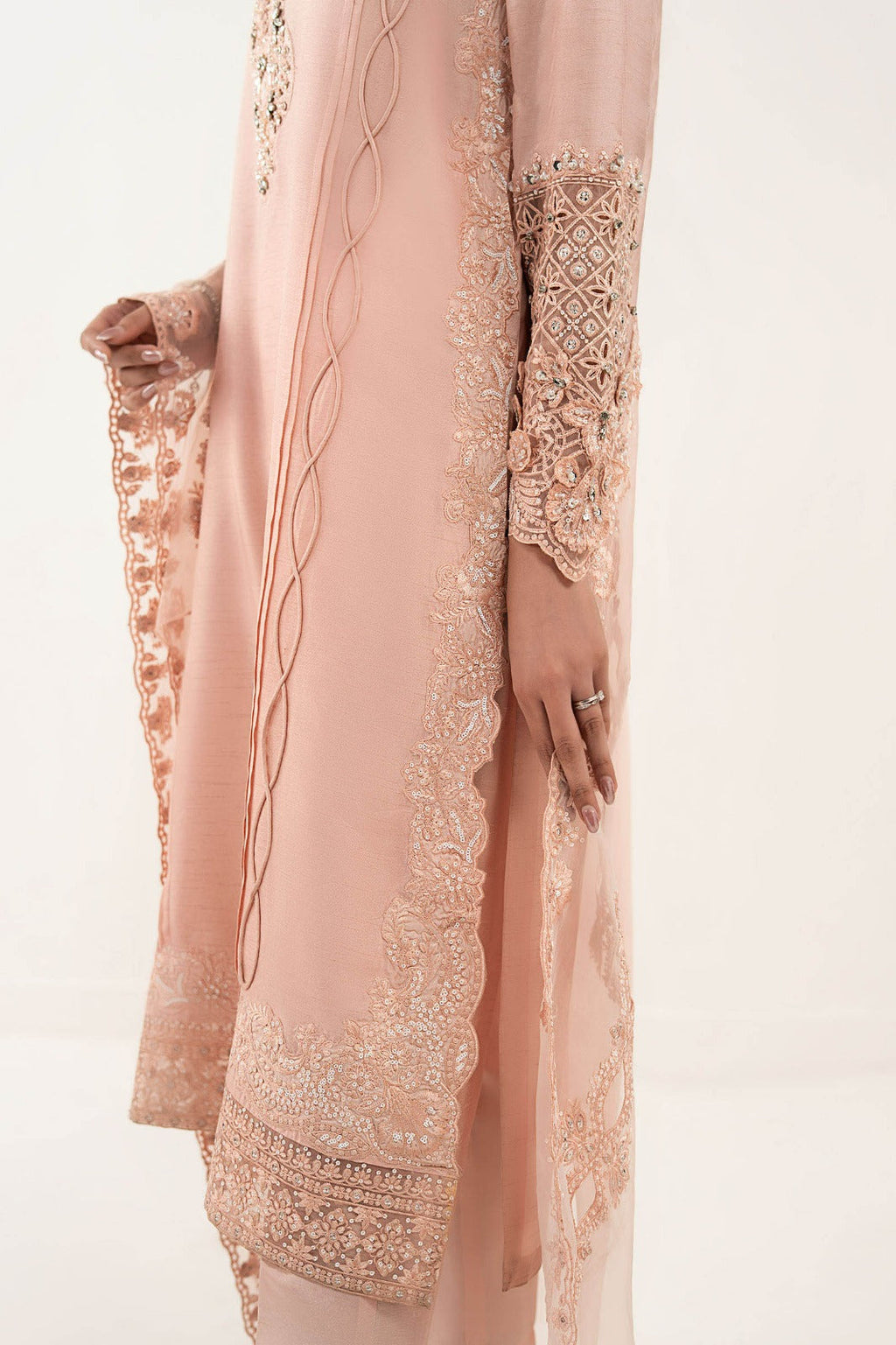 Maria B | Eid Collection 26 | 3 Piece Embroidered Raw Silk Suit