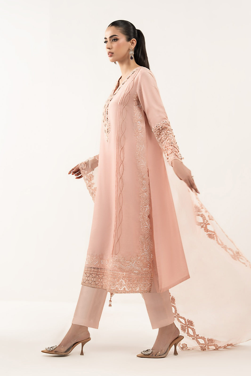 Maria B | Eid Collection 26 | 3 Piece Embroidered Raw Silk Suit