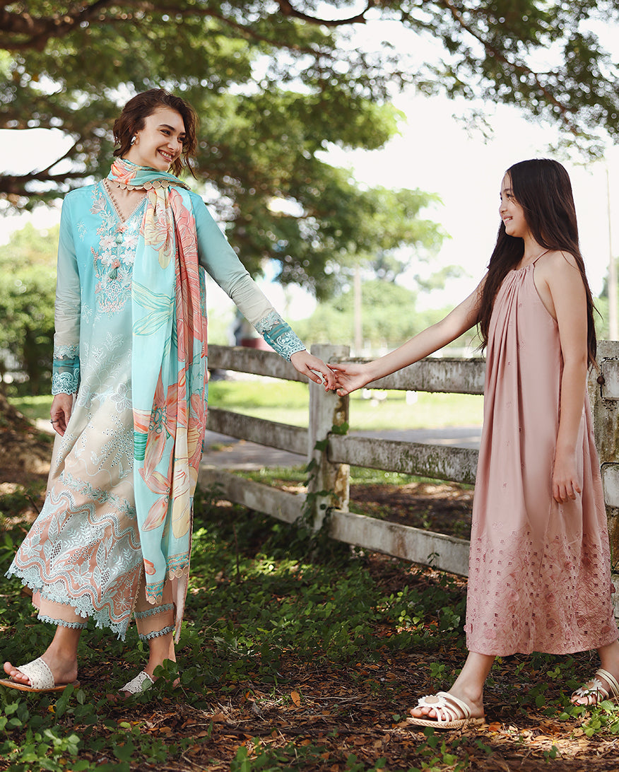 Mushq | Solace | Ombre Chikankari | Whispered Dawn