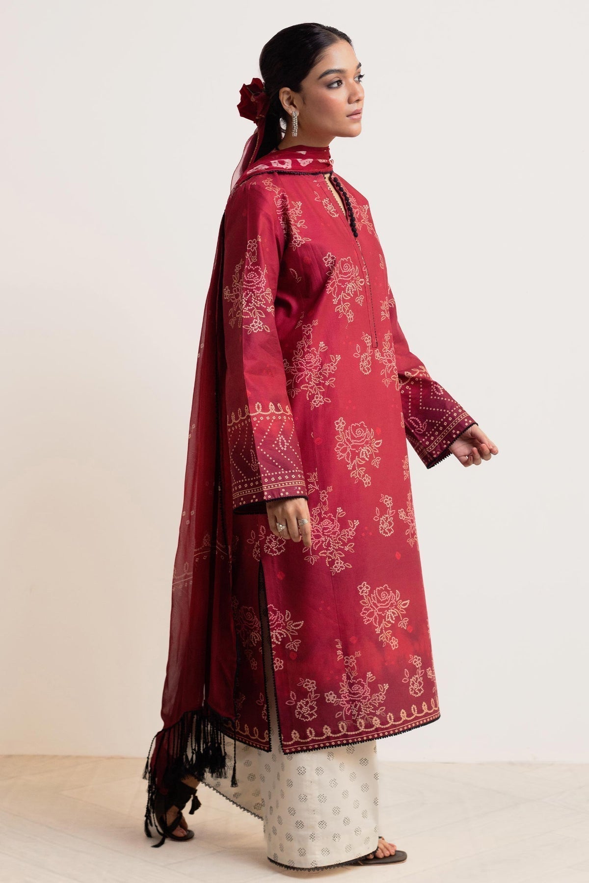 Zara Shahjahan | Coco Prints 24 | GULAB-D5 - House Of Anaya