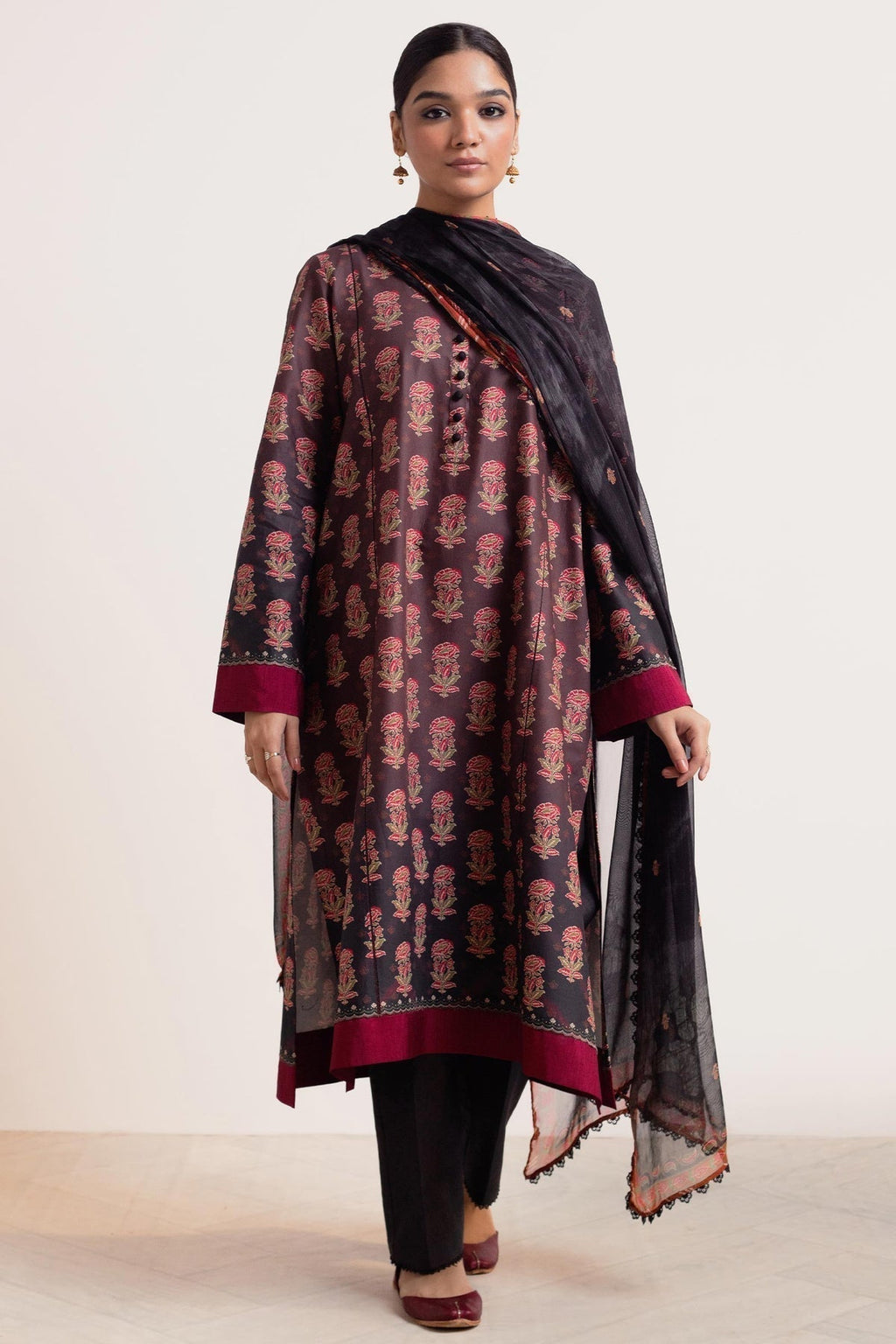 Zara Shahjahan | Coco Prints 24 | SURKH-D9 - House Of Anaya