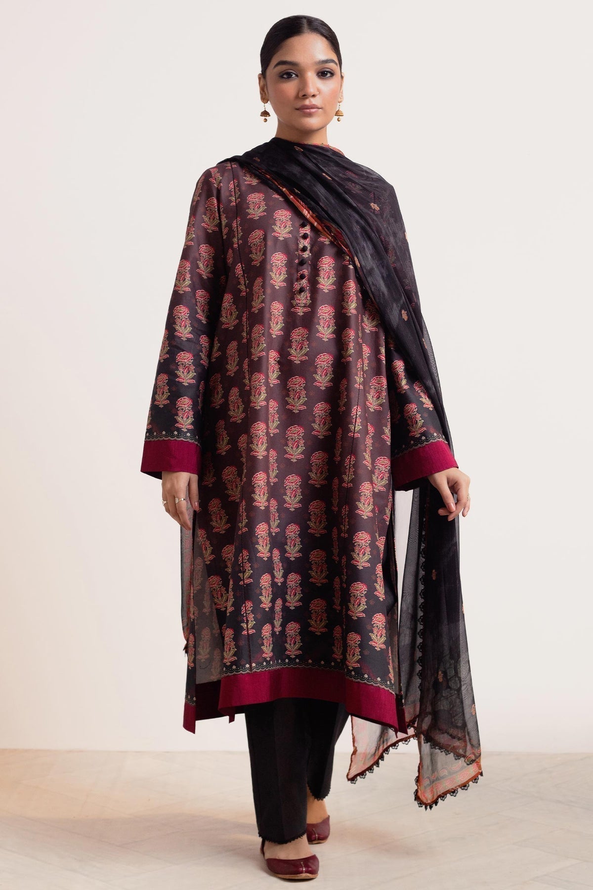 Zara Shahjahan | Coco Prints 24 | SURKH-D9 - House Of Anaya