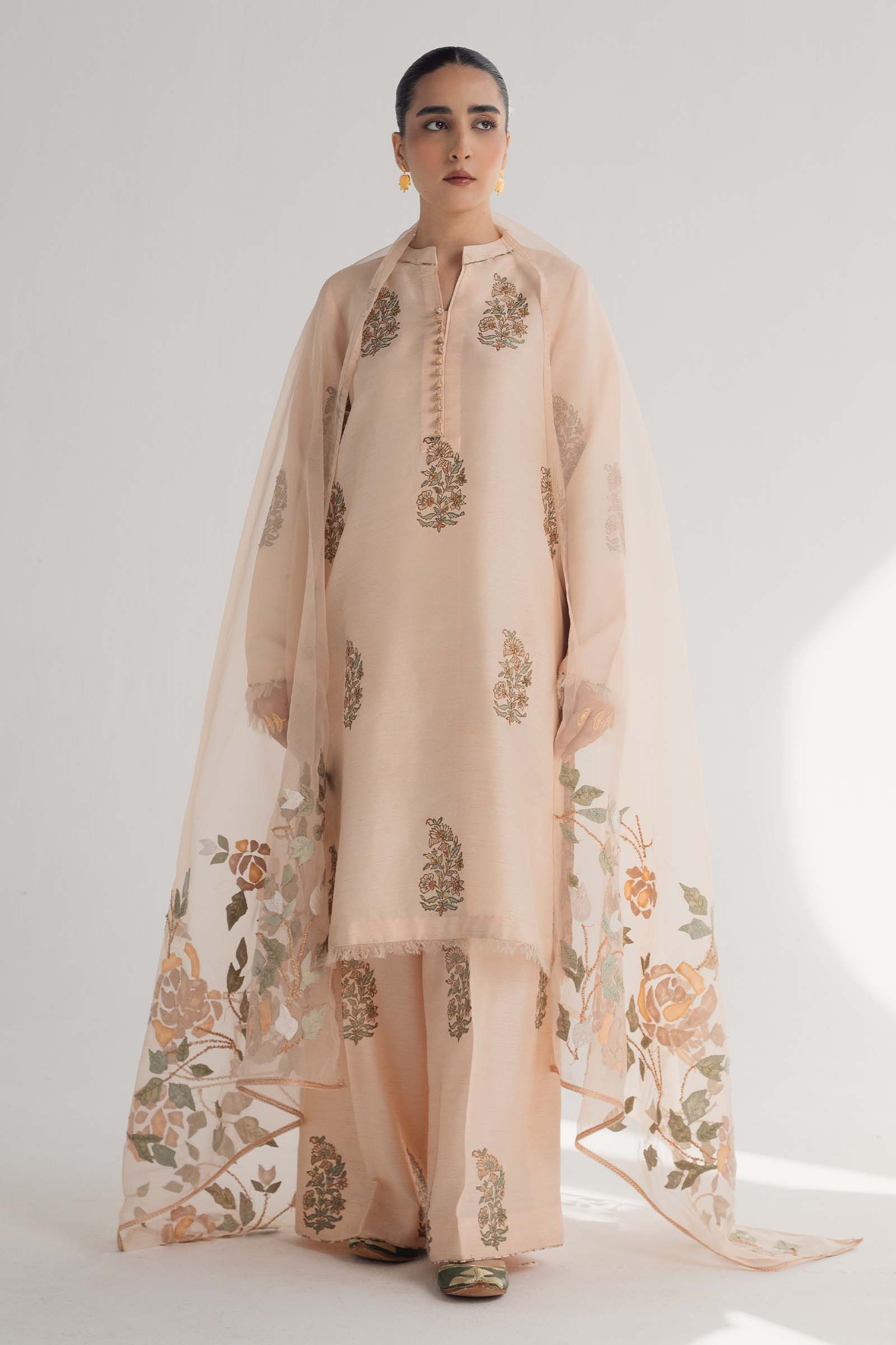Zara Shahjahan | Handcrafted Suits | ZHC-049 - House Of Anaya